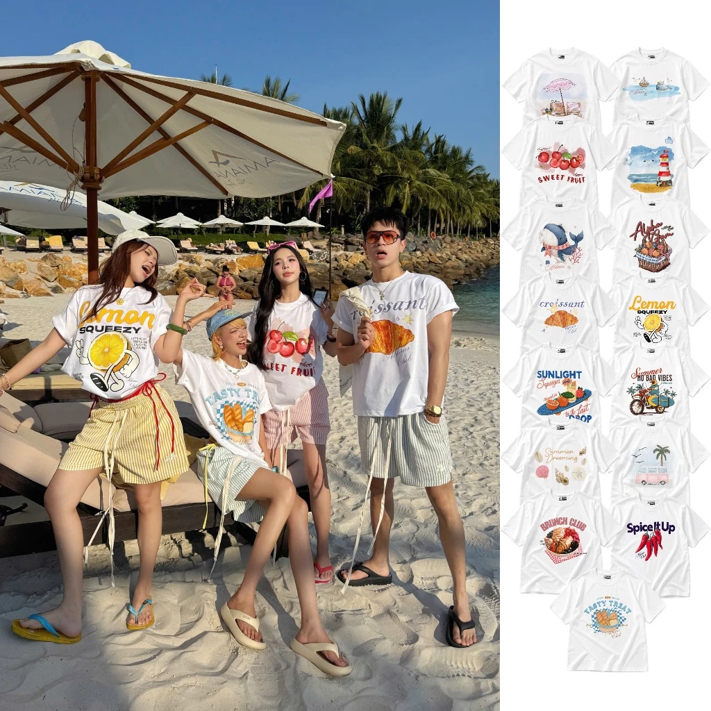 AB HOUSE - Áo thun Boxy form rộng SUMMER thời trang nam nữ