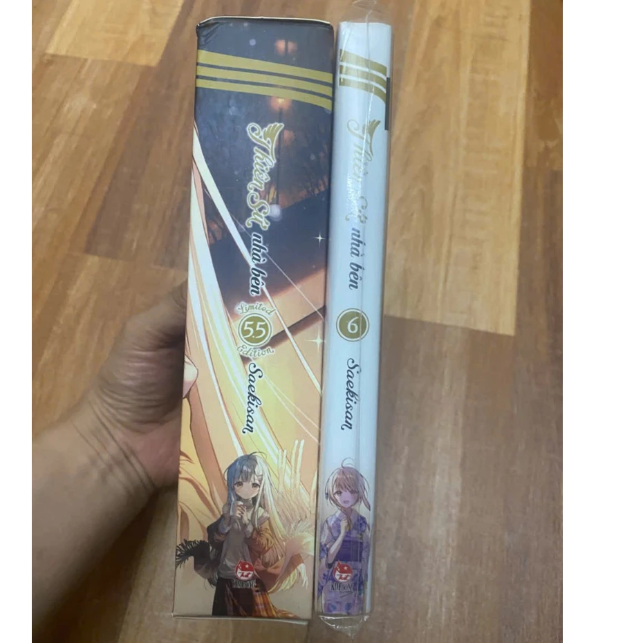 (đủ pk) Bộ 2q vở Thiên sứ nhà bên 6 limited + boxset 5.5 đủ phụ kiện