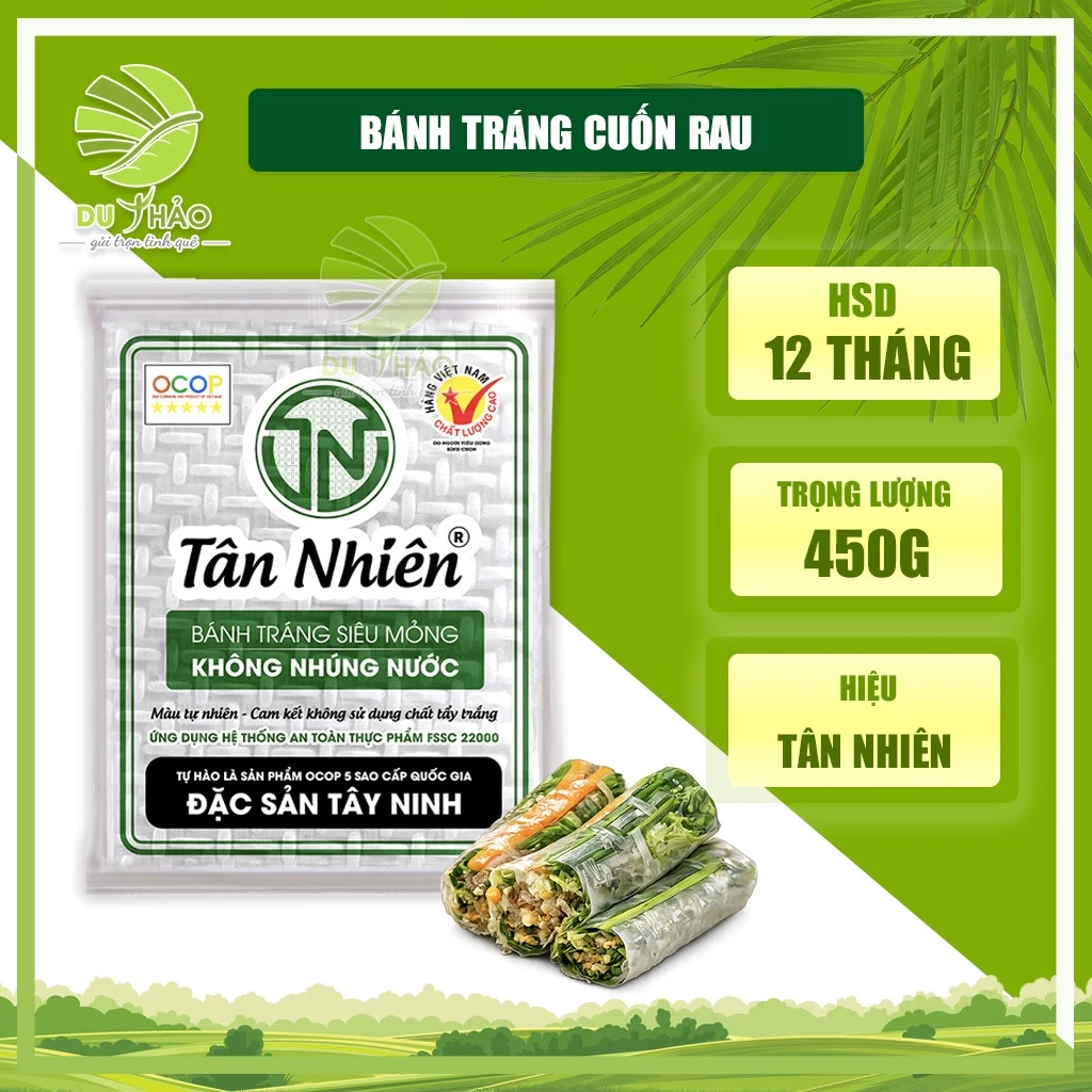 Bánh Tráng Tây Ninh Cuốn Rau Siêu Mỏng, Bánh Tráng Tân Nhiên, làm gỏi cuốn bì cuốn không cần nhúng nước