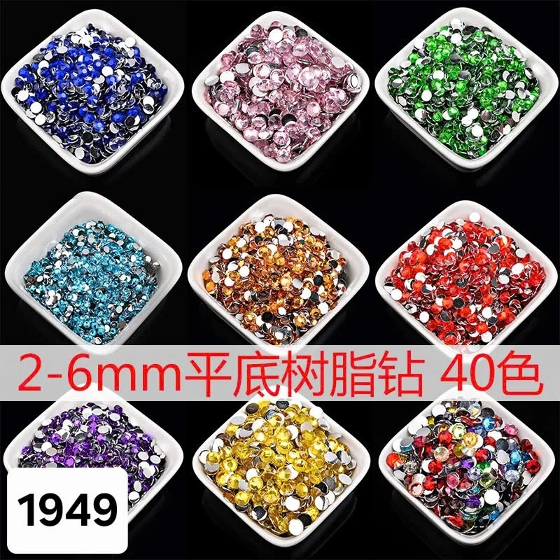 (link 2)Hạt nhựa dán đáy bằng nhiều size, Nhiều màu, Nguyên liệu diy