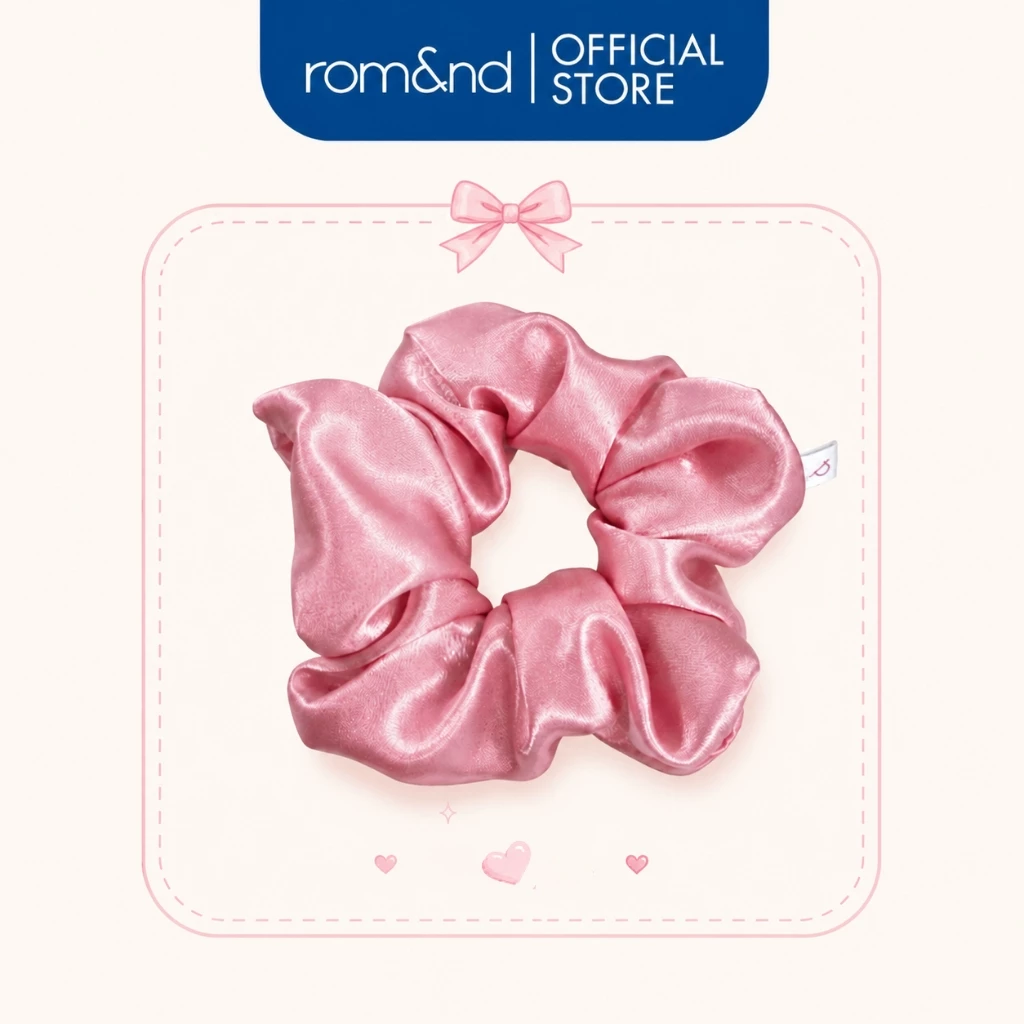 [HB GIFT] [Hàng tặng không bán]  Romand Pink Satin Srunchies