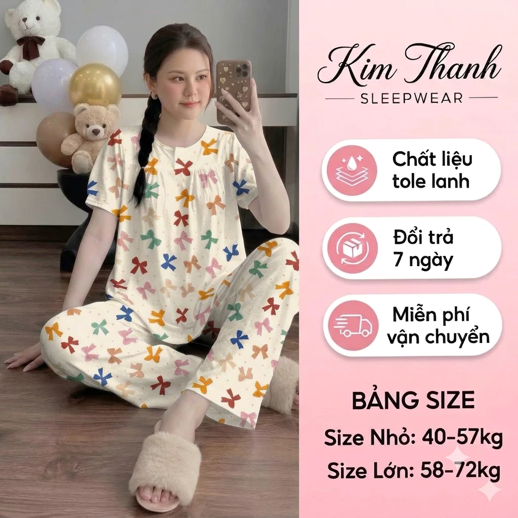 (Deal mở bán) Bộ Đồ Ngủ Đũi Tole Lanh G6 Dài Cao Cấp KIM THANH - Pyjam Họa Tiết Da Báo Sang Trọng