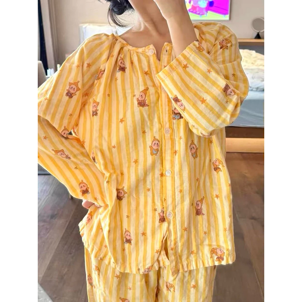 𝐂𝐡𝐚𝐫𝐥𝐨𝐭𝐭𝐞.𝐨𝐝_ Bộ Ngủ Cổ Tròn Dài Tay + Cộc Tay Twinkle Twinkle🌟