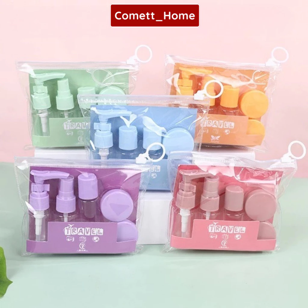 Dụng Cụ Chiết Mỹ Phẩm Travel - Bộ Chiết Mỹ Phẩm Du Lịch Cao Cấp Gồm 5 Món Tiện Lợi Dễ Sử Dụng