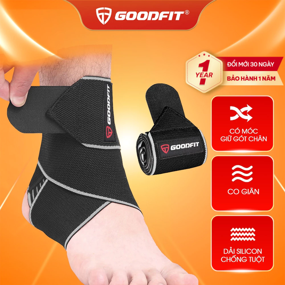 Băng cổ chân, băng cuốn cổ chân bảo vệ mắt cá chân GoodFit GF612A băng chống lật cổ chân, bó cổ chân
