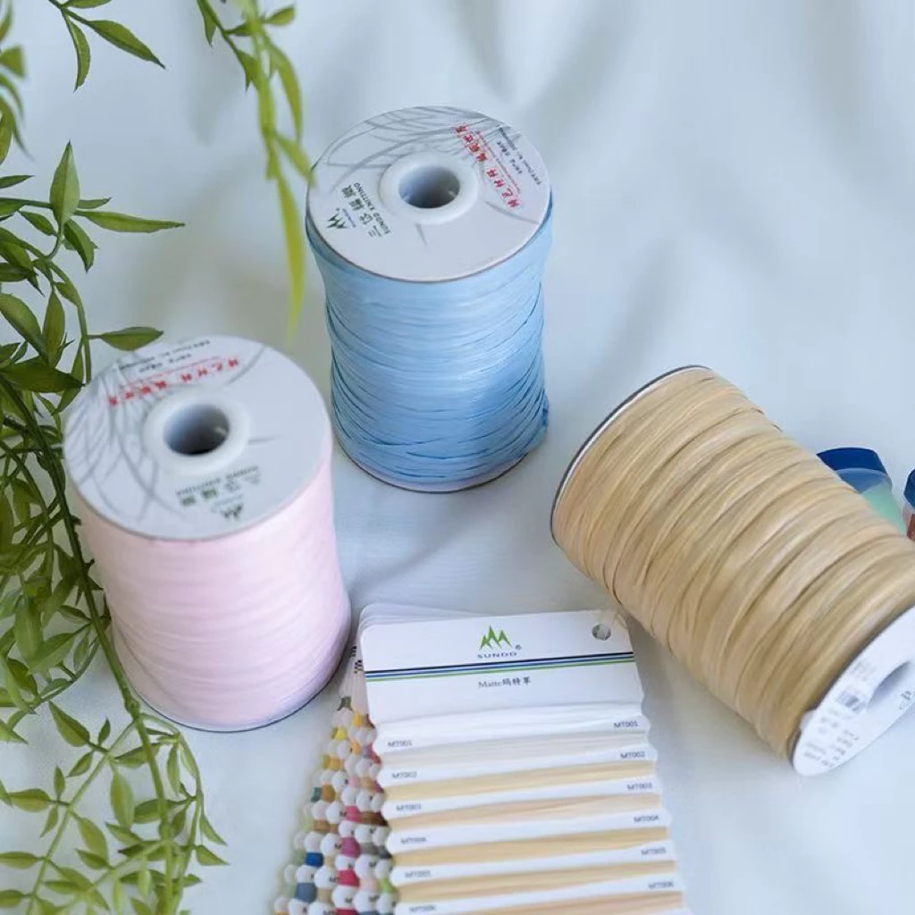 Len Raffia Sợi Cói Mactrame 120g 220m – Đan Túi, Mũ, Dép Handmade Chống Nước