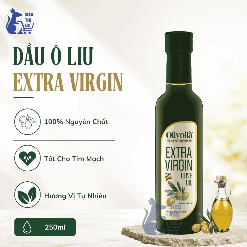 Dầu Ô Liu Nguyên Chất Extra Virgin 250ml