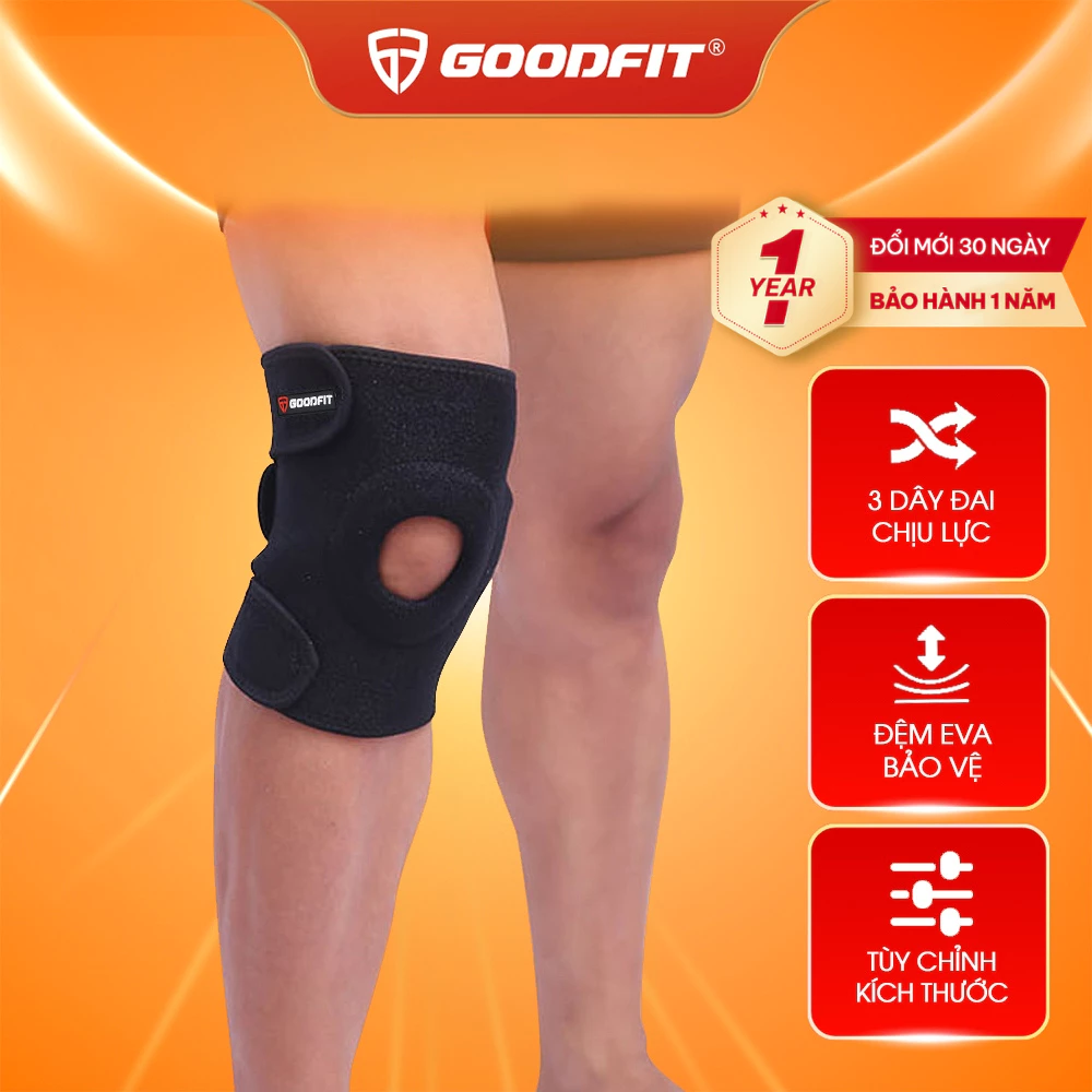 Băng gối thể thao có đệm xương bánh chè GoodFit GF523K