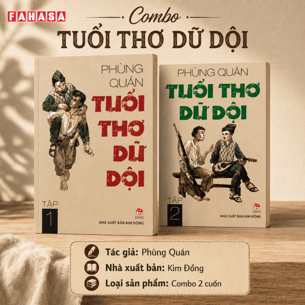 Sách - Combo Tuổi Thơ Dữ Dội - Tập 1 Và 2 (Tái Bản 2019) (Bộ 2 Tập)