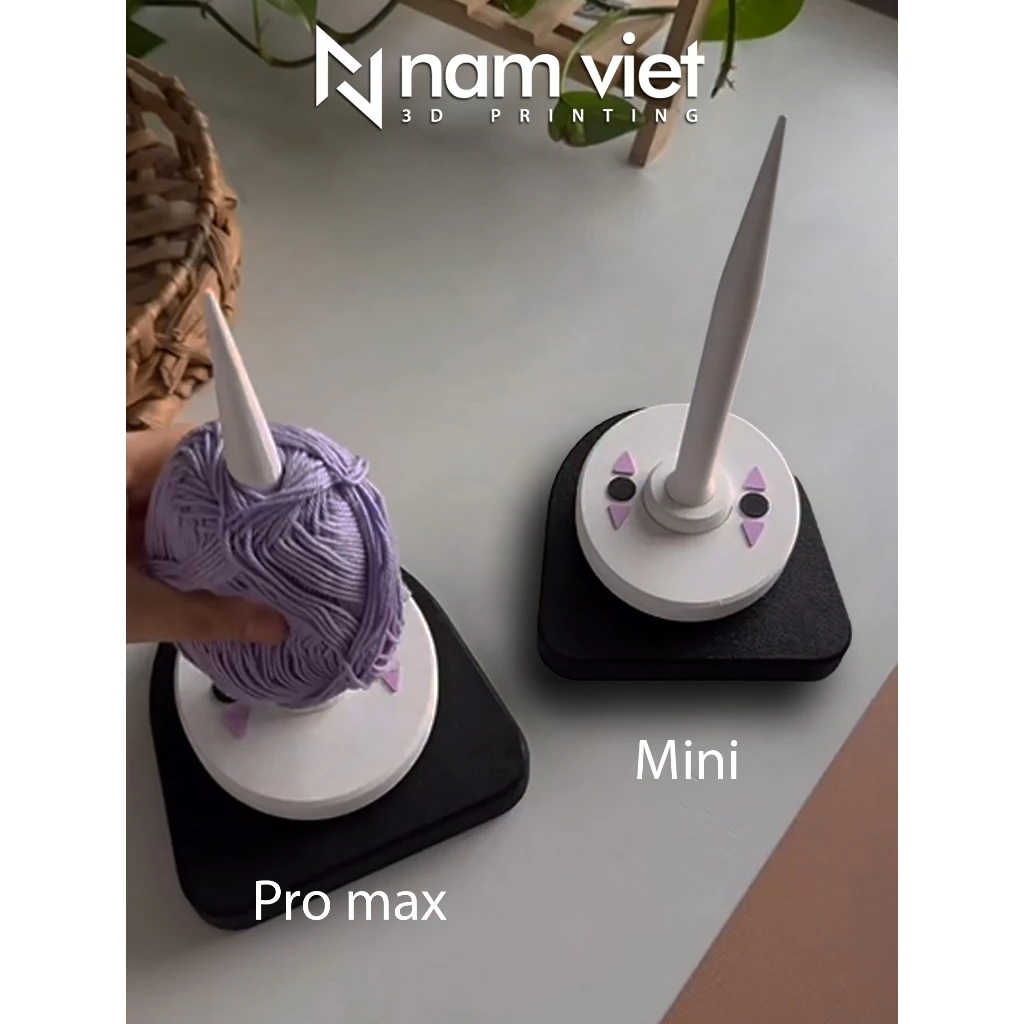 Đế Xoay Len 🔥 No Face Cute 🔥 Đế Quay Len Tự Cân Bằng – Phụ Kiện Đan Len
