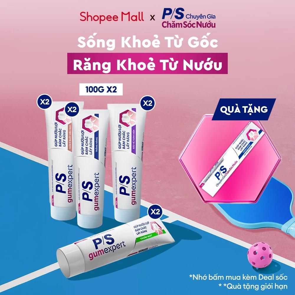 [MỚI] Bộ 2 Kem đánh răng P/S Chuyên Gia Chăm Sóc Nướu 100g-Sạch khe nướu, Bảo vệ vùng răng bị mòn & Giảm ê buốt hiệu quả