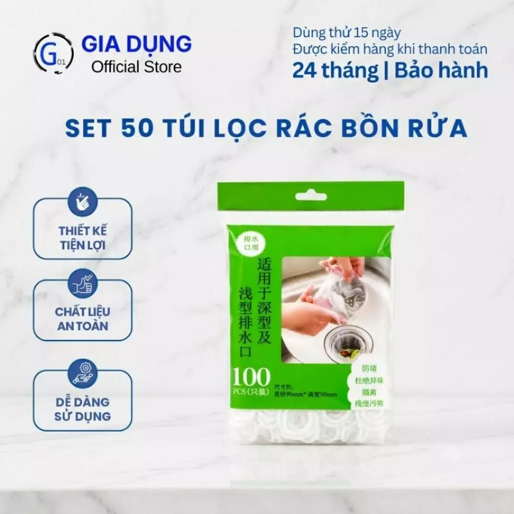 Combo 3 túi lọc rác bồn rửa chén bát, túi lưới lọc rác chậu rửa bát, bọc đựng rác bồn rửa bát
