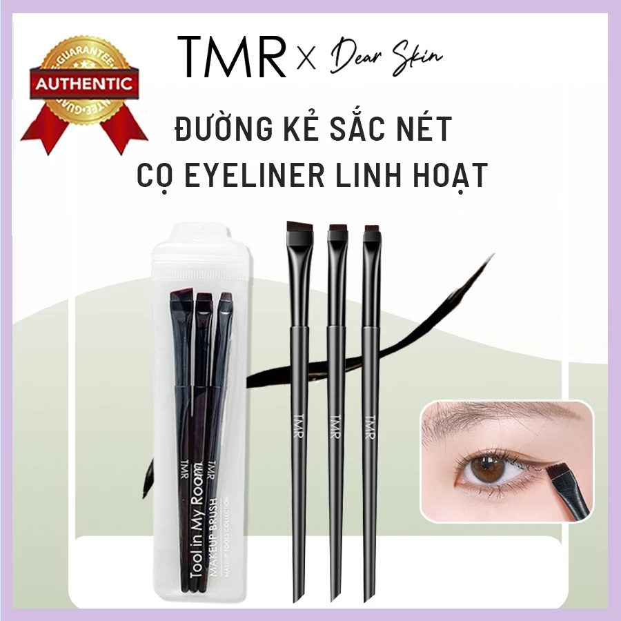 [Set 3] Cọ Kẻ Mắt & Kẻ Khuôn Chân Mày BF300 TMR, cọ vẽ eyeliner sắc nét hoàn hảo, cọ đa công dụng, cọ vẽ chân mày