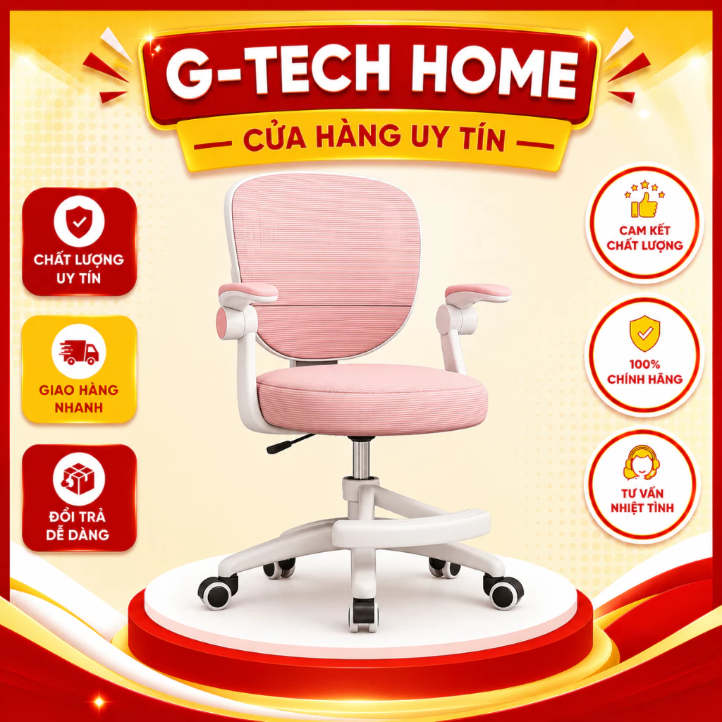 Ghế công thái học chống gù cho trẻ em 2026, ghế học tập, ghế trẻ em, ghế văn phòng Bảo Hàng  12 Tháng