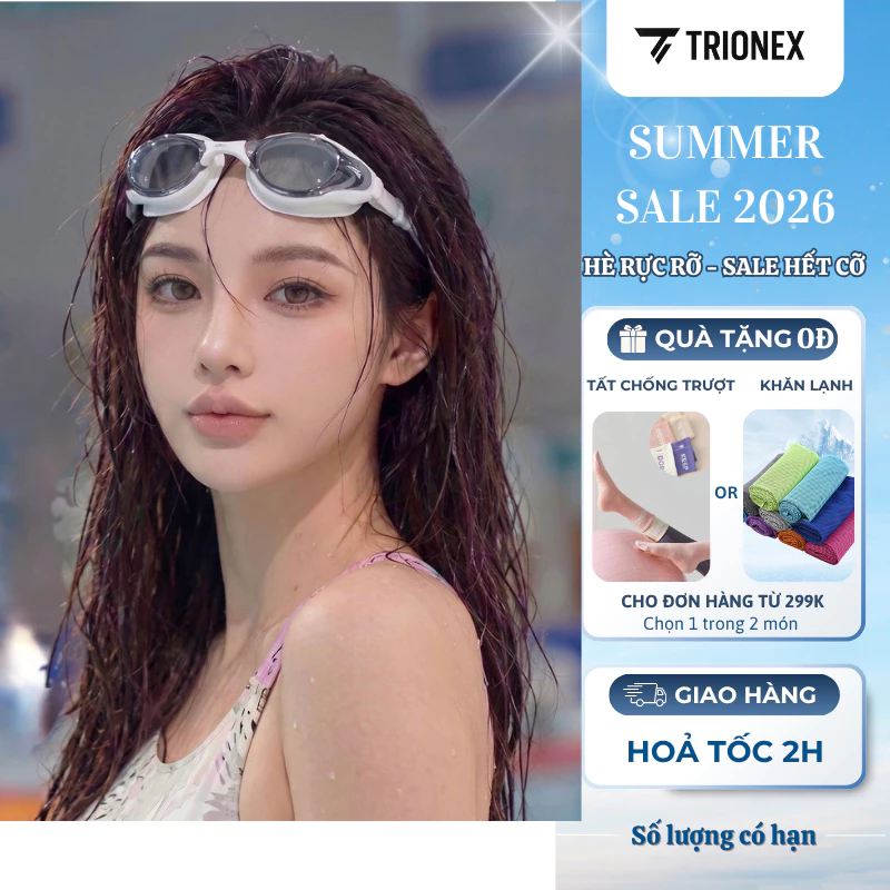 Kính Bơi Người Lớn Cao Cấp Kính Bơi Nữ Dáng Thời Trang Đẹp Phong Cách Chống Nước Chống Mờ Sương Cản UV Mẫu Mới [K101]