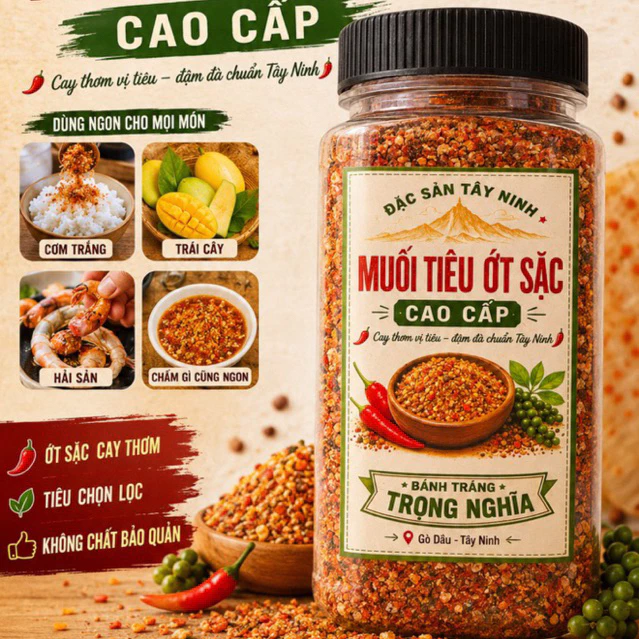 400G Muối Tiêu Ớt Sặc Siêu Siêu Cay