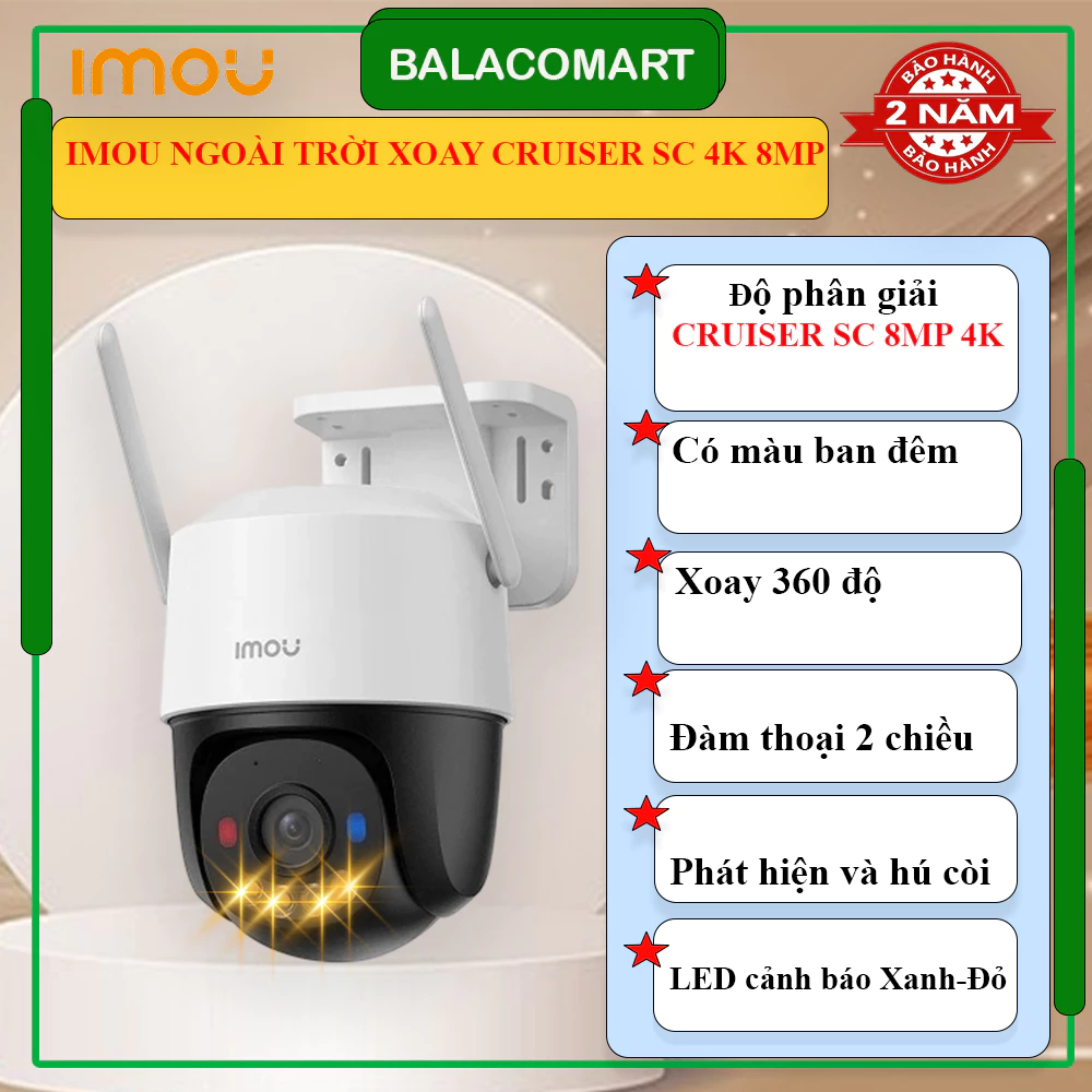 Camera Wifi PT Cruiser SC 8MP IMOU IPC-K7FP-8V0N