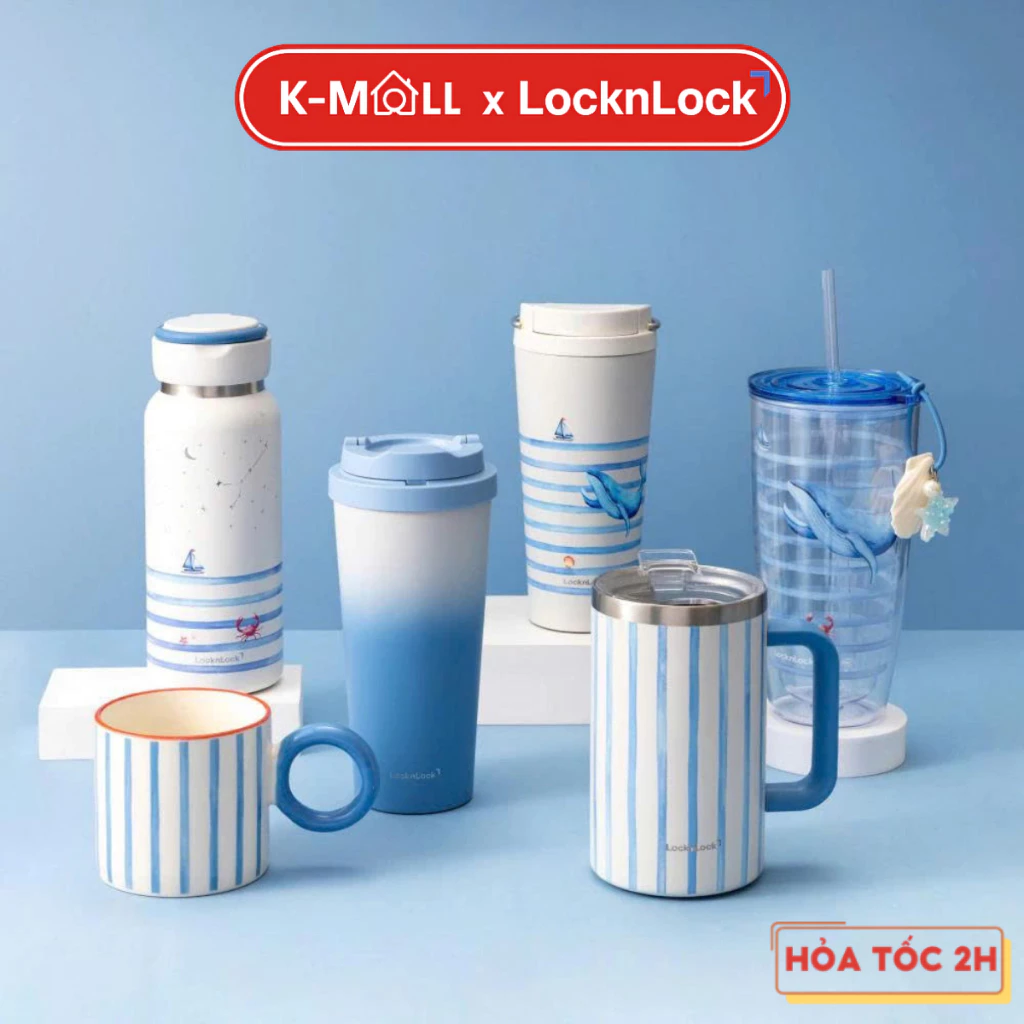 [Phiên bản giới hạn - Bộ sưu tập Mùa Hè 2026] Bình Giữ Nhiệt và Phụ Kiện LocknLock Coastal - K-MALL