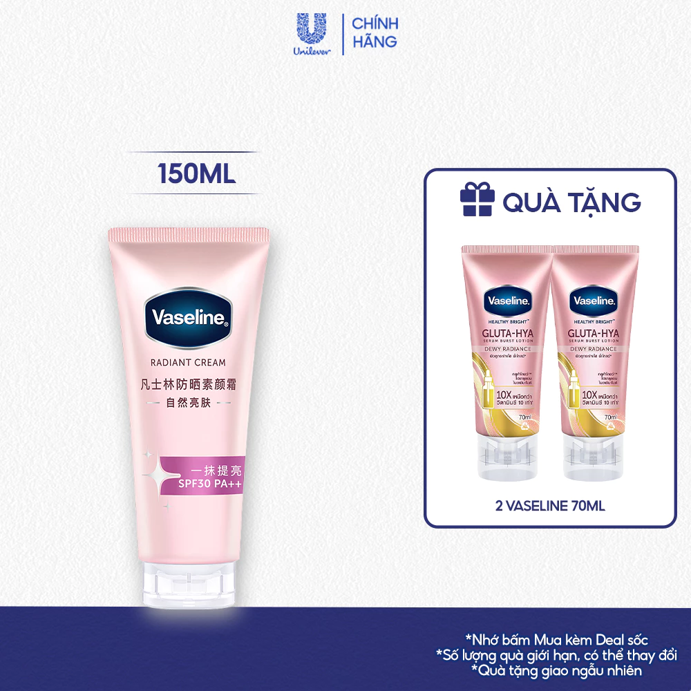 [LIVE] Kem dưỡng sáng da nâng tông tức thì Vaseline Radiant Cream SPF30 PA++