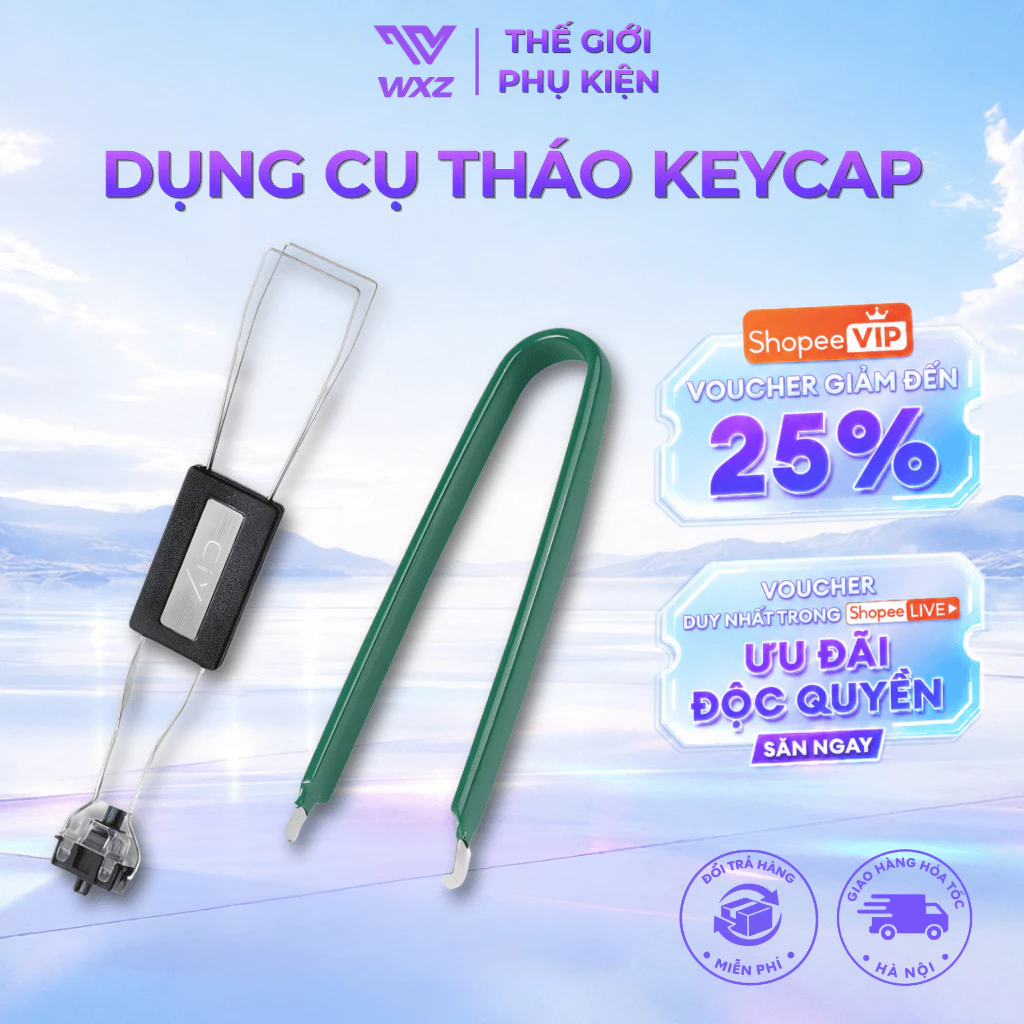 Dụng Cụ Gắp Keycap Và Switch Bàn Phím Cơ 2 Đầu Tháo Keycap & Switch Nhanh Gọn, Phụ Kiện Mod Bàn Phím