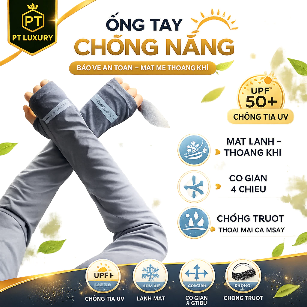 Bao tay chống nắng chống tia UV chất vải Polyester co dãn bền bỉ - Găng tay chống nắng chống tia UV hàng loại 1 dày dặn