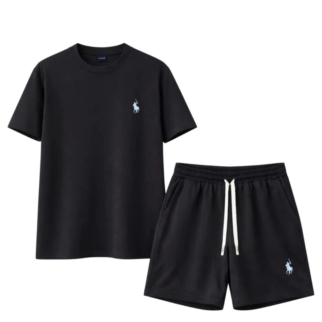 Bộ quần áo thể thao nam nữ ANGEL logo thêu Ngựa ,chất vải tổ ong thoáng mát, thấm hút mồ hôi