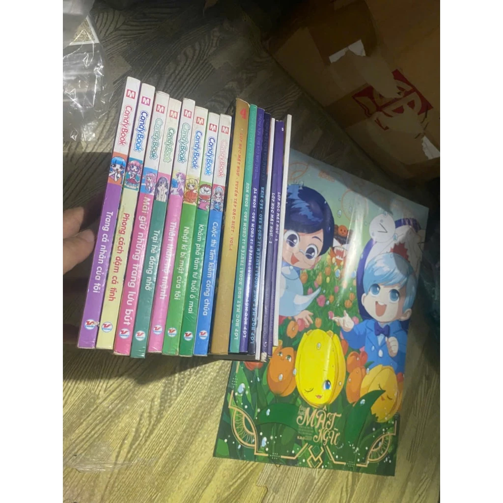 (+pk) Combo 16q vở lớp học mật ngữ + candy bok kèm phụ kiện