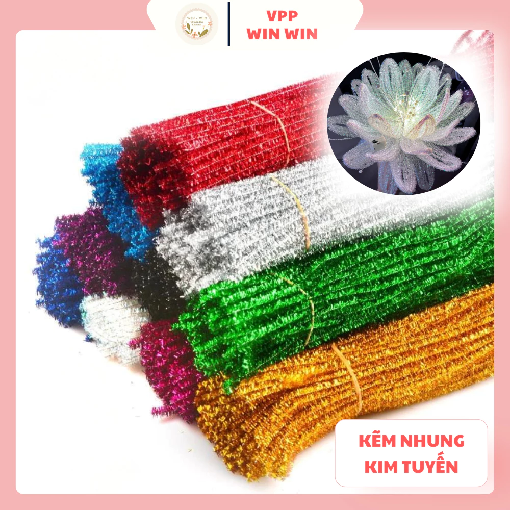 Kẽm nhung kim tuyến bó từ 20 sợi hàng loại 1