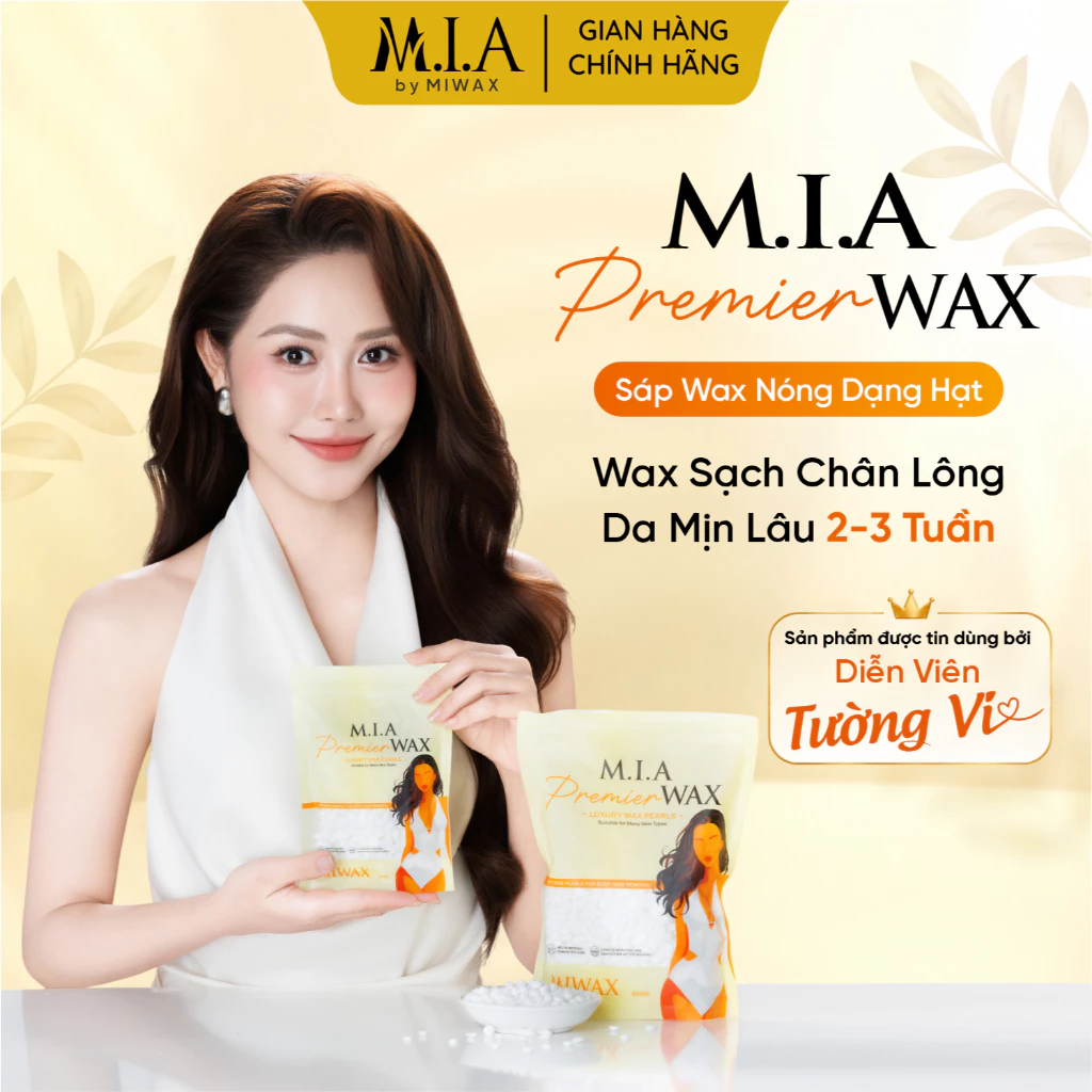 Tặng Que Gỗ - Sáp Wax Lông Nóng M.I.A WAXING by MIWAX - Wax Lông Nách, Wax Tay Chân, Wax Bikini, Sáp Wax Toàn Thân