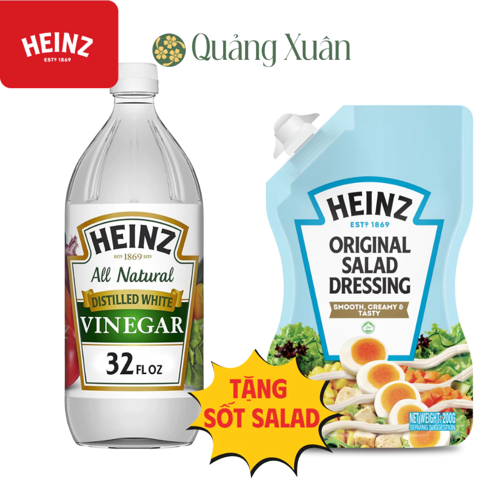 [HSD: 08/2027] Giấm Trắng HEINZ 946ml