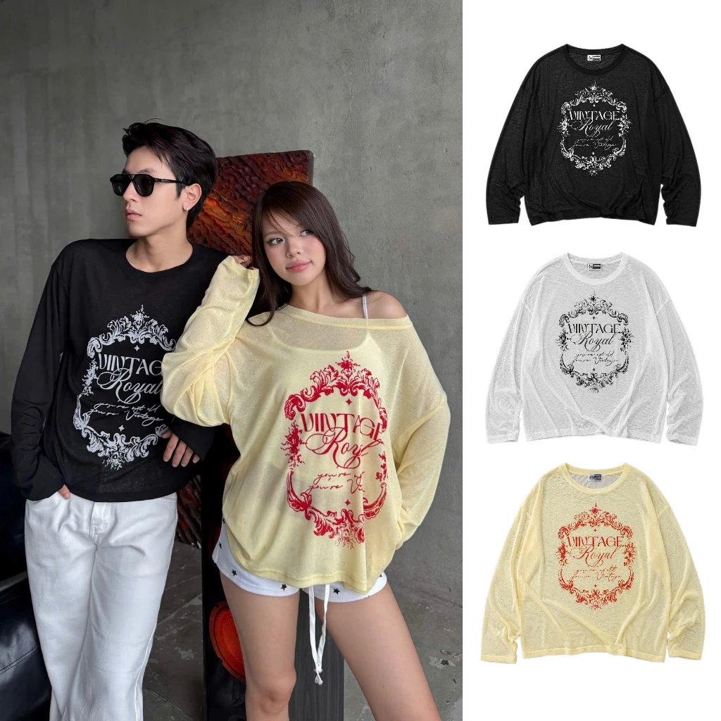 AB HOUSE -  Áo thun giấy mỏng mát mùa hè ROYAL thời trang nam nữ
