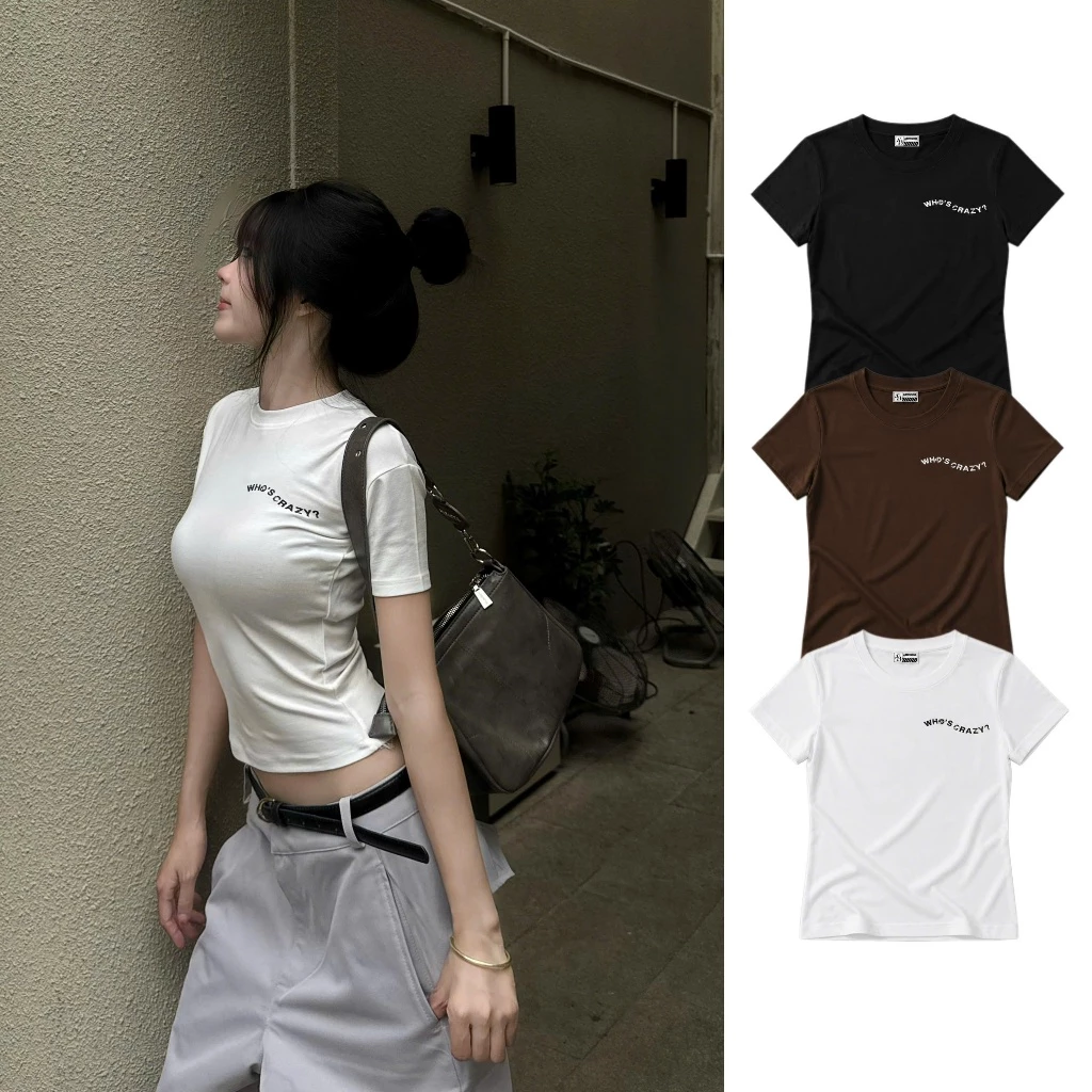 [DEAL XẢ KHO] AB HOUSE - Áo thun ôm body CRAZY tôn dáng thời trang nữ