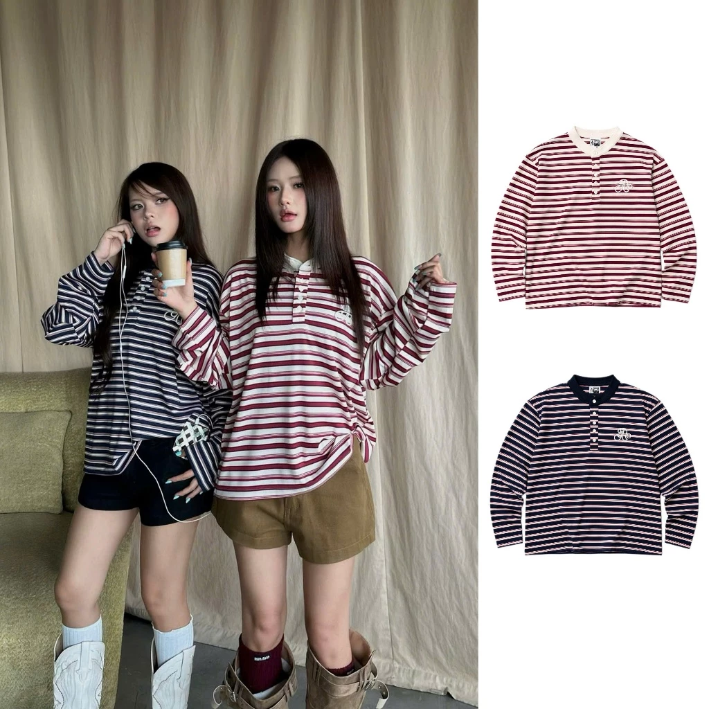 AB HOUSE - Áo sọc tay dài CLASSIC thời trang nam nữ