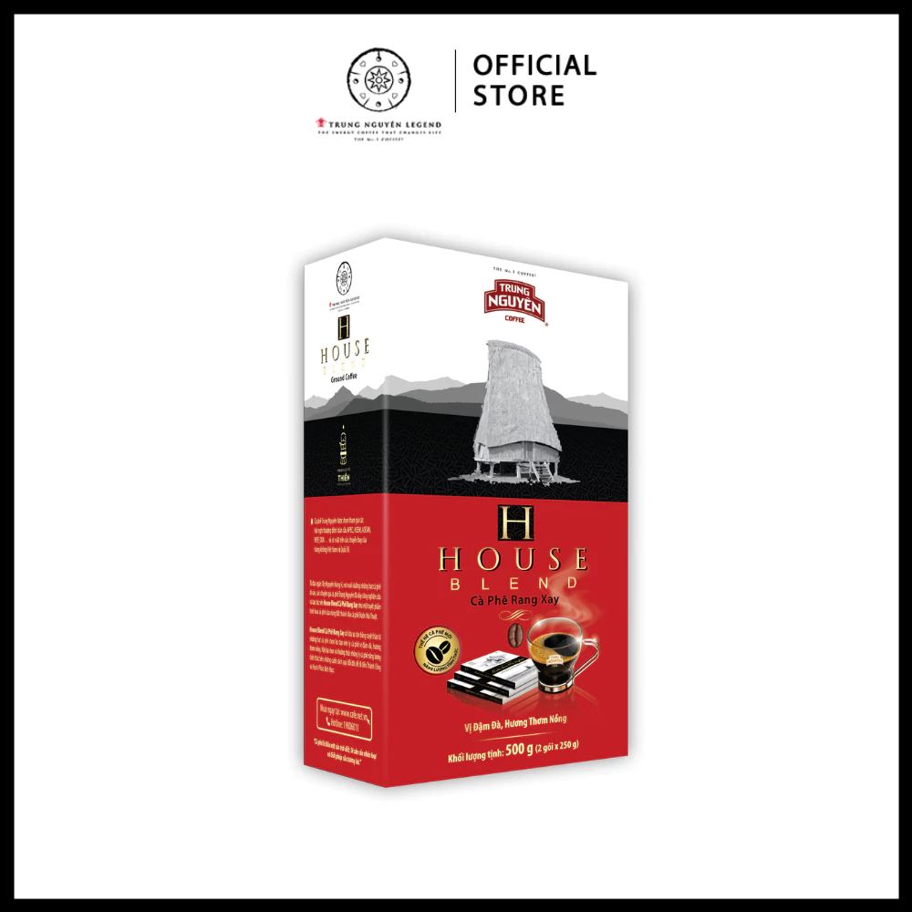 Trung Nguyên Legend - Cà phê rang xay House Blend - Hộp 500gr