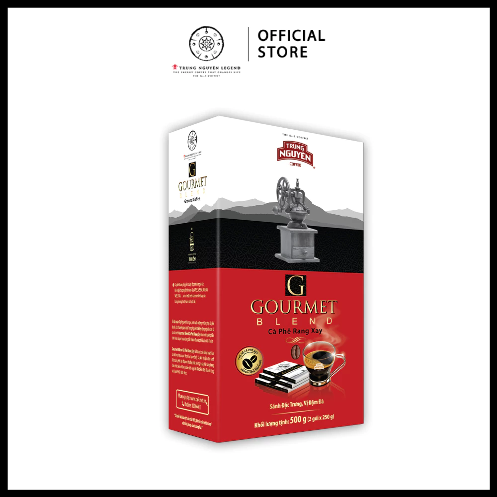 Trung Nguyên Legend - Cà phê rang xay Gourmet Blend - Hộp 500gr