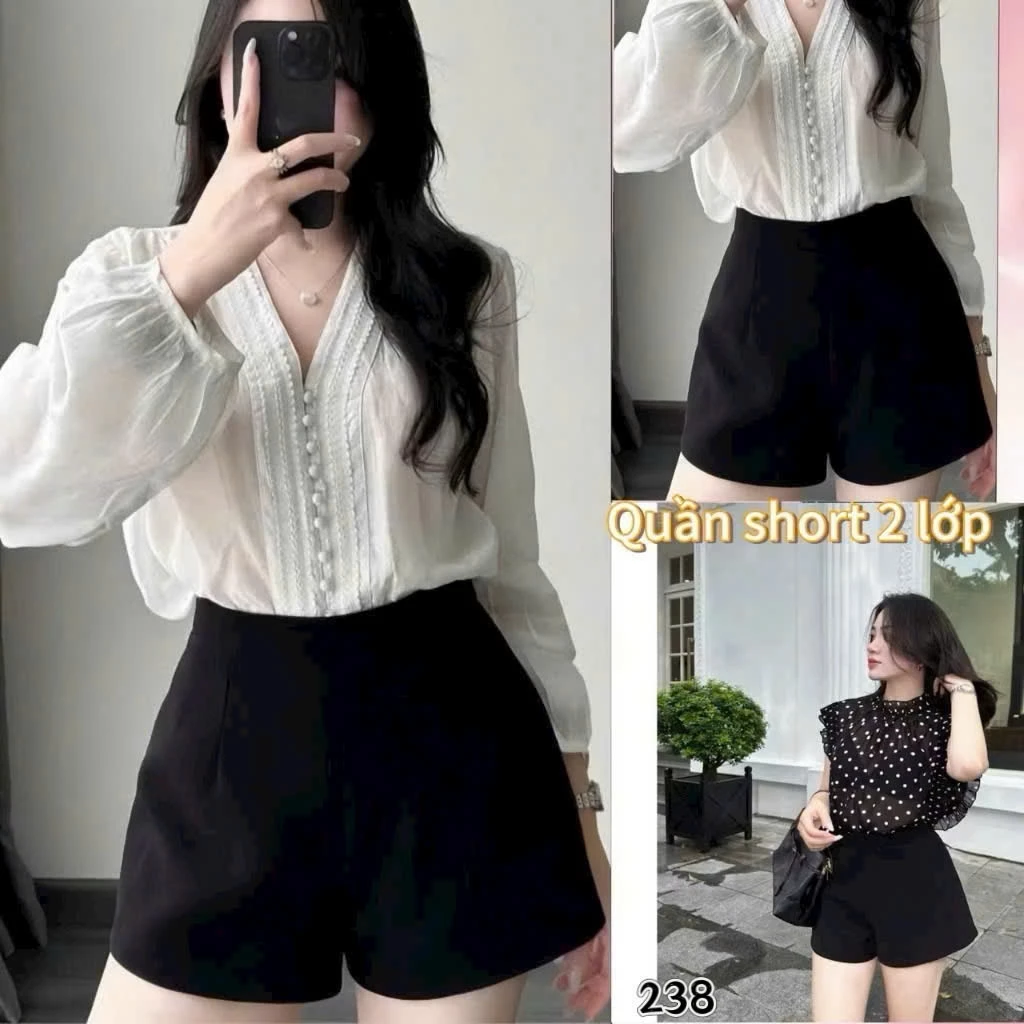 Quần Đùi Short Trơn Basic Túi Cao Có Chip Ben Túi Trong Khóa kéo Sau Chất Vải Cao Cấp Đẹp Top Đồ Đi Chơi , Du Lịch Biển