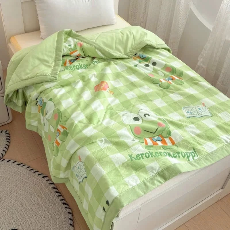 [Top Value] Chăn Cotton Đũi Kuromi Cho Bé Đi Học Kích Thước 1m1x1m5