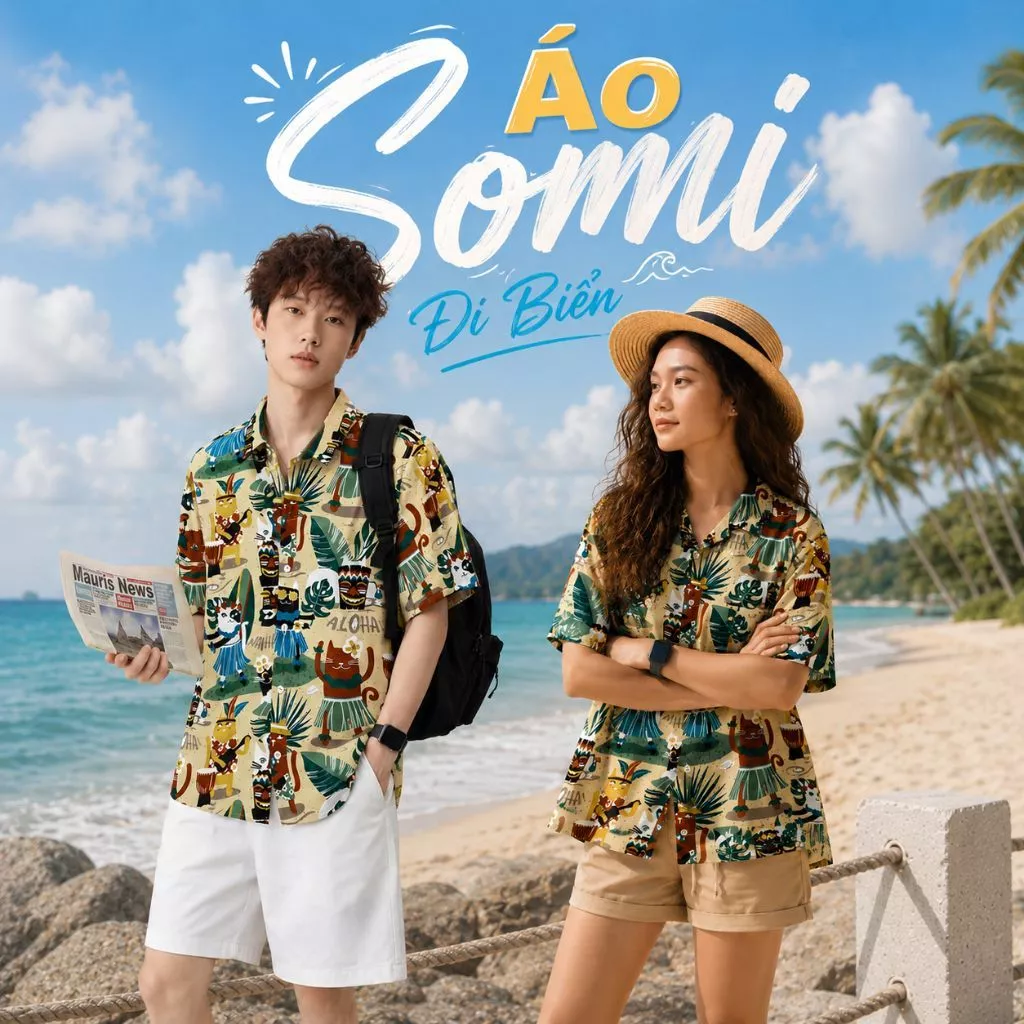 Áo sơ mi nam ngắn tay ZGO loại áo đi biển, nhóm, gia đình, du lịch có size trẻ em  A3D13