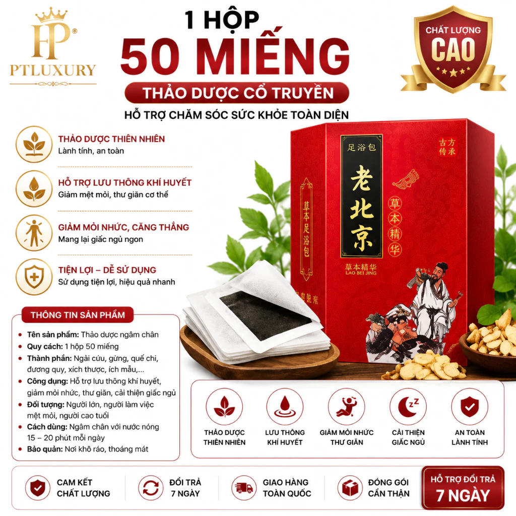 [ Hỏa Tốc ] Miếng Dán Thải Độc Bàn Chân Đông Y Bắc Kinh Giúp Ngủ Ngon, Cải Thiện Giấc Ngủ