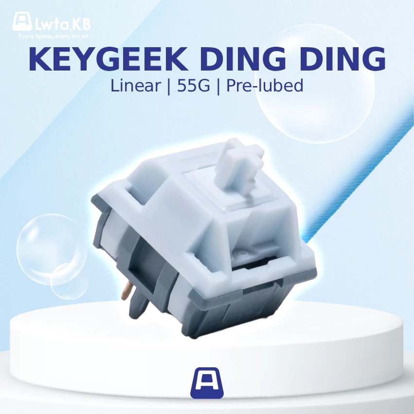 Keygeek Ding Ding | Switch Ding Ding Linear | 55G | 5 Pin dùng cho bàn phím cơ