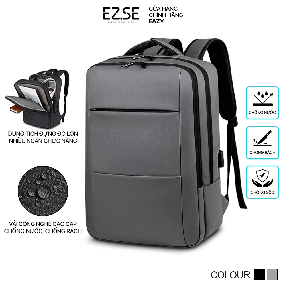 Balo đựng laptop chống sốc chống nước cao cấp EAZY BLA04 , Balo laptop 15.6 inch , 14 inch , 17 inch