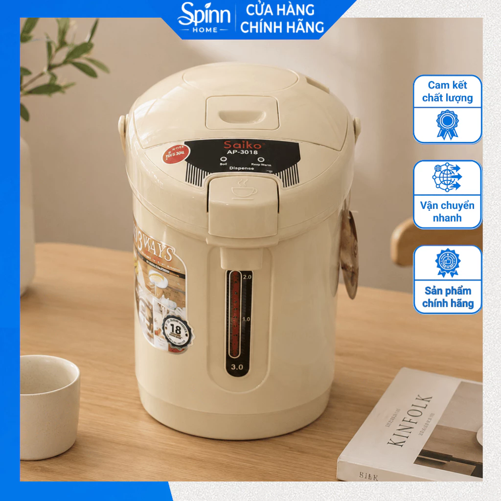 Bình thủy điện 3l công suất 700W tự đun sôi giữ nhiệt, ấm thủy điện rót nước an toàn tiết kiệm điện