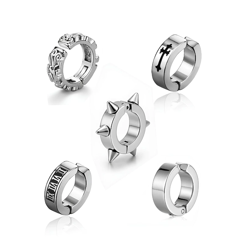 Khuyên Tai Kẹp Tròn Nam Nữ Titan Không Gỉ - Bông Tai Không Bấm Lỗ Style Hàn Quốc Gavi Accessories (1 Chiếc)