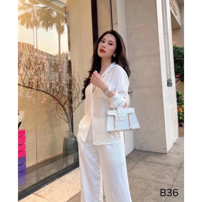Bộ đũi tơ tay dài quần dài mềm mát, hàng đẹp may kỹ BNP951
