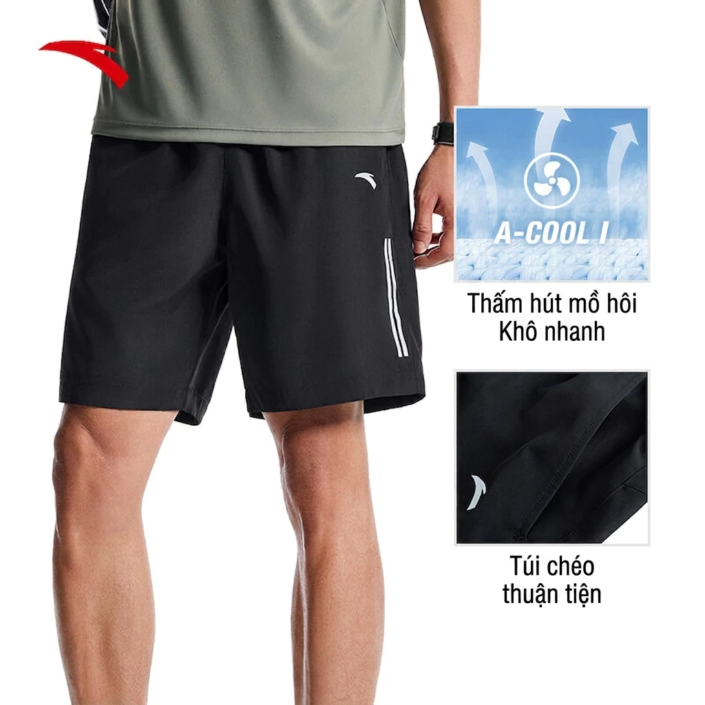 ANTA Nam Training Quần short thể thao vải dệt Pickleball tennis cầu lông tập gym thoáng mát 952527525