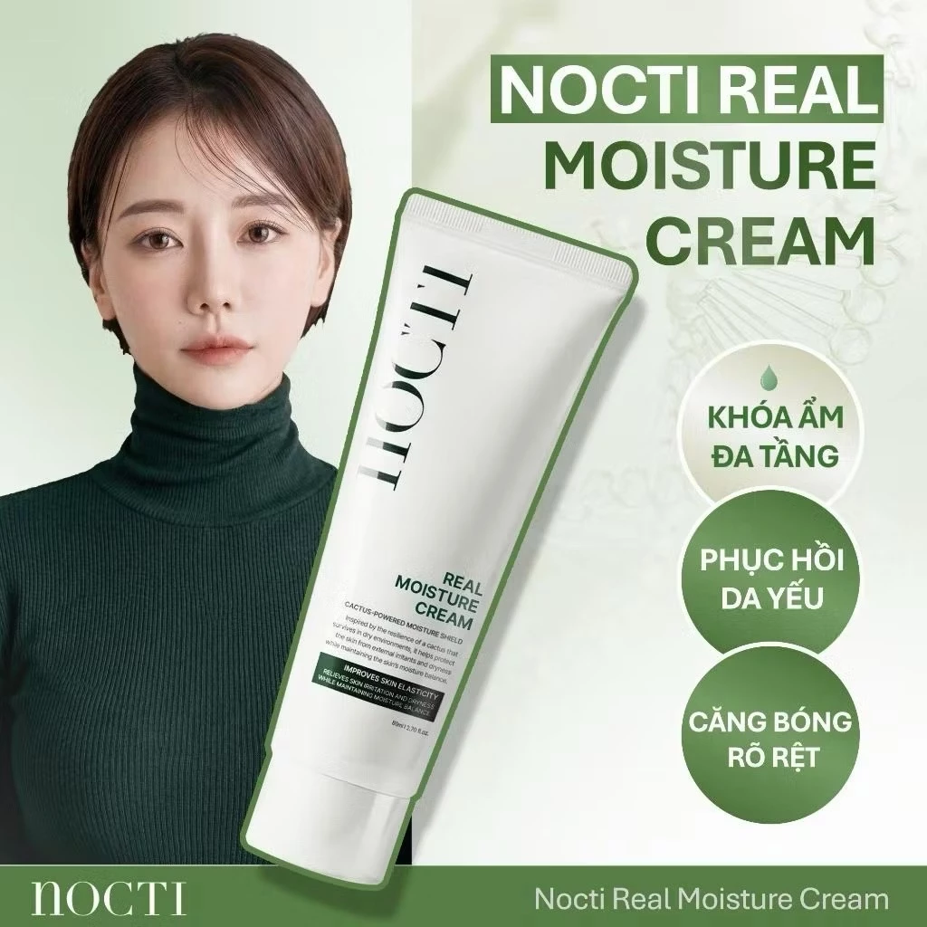Kem Dưỡng HA NOCTI Cấp Ẩm Đa Tầng HA Hỗ Trợ Phục Hồi Da Nhạy Cảm Mỏng Nhẹ 80ml PDRN Dưỡng Da Căng Bóng