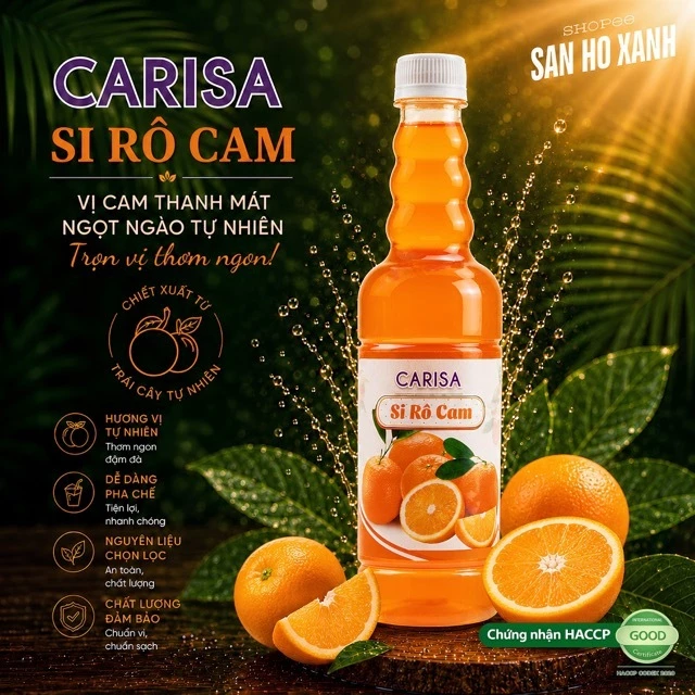 Siro Carisa 680g - Syrup Pha Chế Làm Trà Trái Cây Đủ Mùi Vị