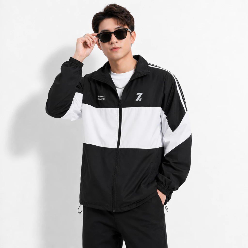 Áo Khoác Gió Unisex 2 Lớp Ziaa Bo Chun Khóa Kéo Phao Vải Dù Chống Nắng Cản Gió Form Rộng- FAGU