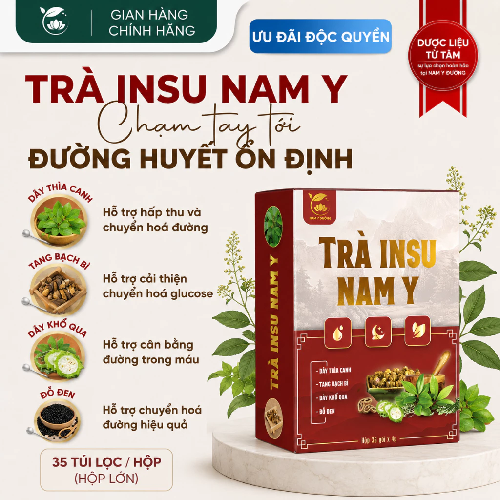 [DEAL COMBO] Trà Insu Túi Lọc Nam Y Đường - Thảo Mộc Nguyên Chất, Hương Vị Tự Nhiên