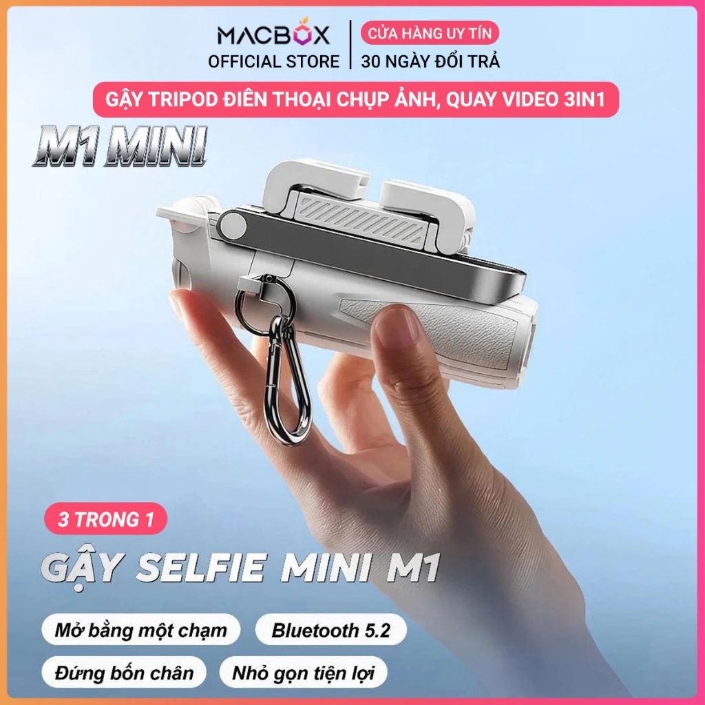 Gậy chụp ảnh Mini 3 chân Mini Tripod điện thoại siêu gọn nhẹ Cao 42cm Cây chụp hình Bluetooth Selfie Quay phim Livestrea